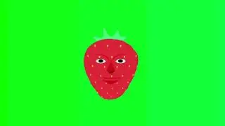 strawberry green screen effect