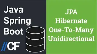 Java Spring Boot - JPA - Hibernate - H2 - One To Many Unidirectional Relationship - @OneToMany