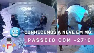 ENTRAMOS NUMA FRIA! PASSEIO A -27°C EM MG! - EXPOSIÇÃO ÁRTICO E NEVE ❤️