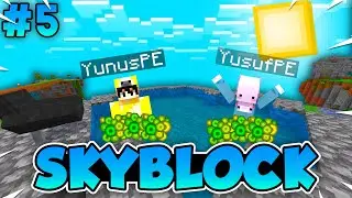 SINIRSIZ BALIK VE SEVİYE!!! | Minecraft PE CubeCraft SkyBlock | Sezon 2 Bölüm 5