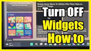 How to Turn Off Widgets on Taskbar using Windows 11 PC (Settings Tutorial)