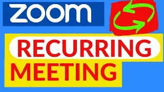 How to Set Up A RECURRING MEETING in ZOOM