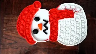 Make Play Pop it, Snowman Halloween Pop it toys fidget training