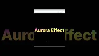 Beautiful Aurora Effect Using HTML & CSS ONLY #html #css #aurora #effects #shorts