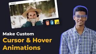 How to Make Custom Cursor and Hover Animation using HTML CSS Javascript | Tutorial | DoCoNation