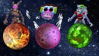 МЫ НАШЛИ ПЛАНЕТА ДИДЖЕЙ БЕРНТРАП РОКСАНА ВОЛК ФНАФ АНИМАТРОНИКИ SECURITY BREACH HORROR GAME PLANET