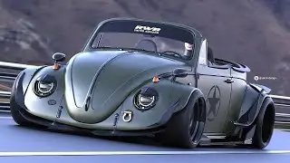 Volkswagen Beetle bug, big turbo and more 非常識なフォルクスワーゲンビートルのバグ、大きなターボ！