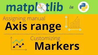 #7 Specify manual axis and customize markers in a plot | Matplotlib tutorial 2021
