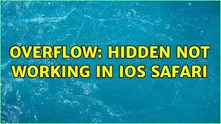 Overflow: hidden not working in ios safari