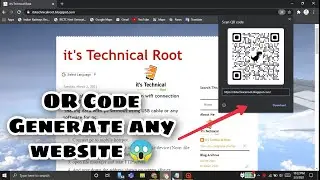 How to make QR Code of any website in Chrome Brower