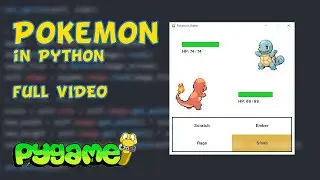 ASMR Programming - Pokemon Battle using PokeAPI and Pygame - Full Video