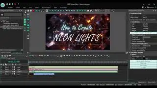 Learn Video editing adding tile and Neon Light Text Effects