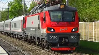Электровоз ЭП20-056 со скорым поездом №166 
