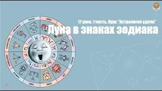 17 урок. 1 часть. Луна в знаках зодиака. Курс Астрология удачи