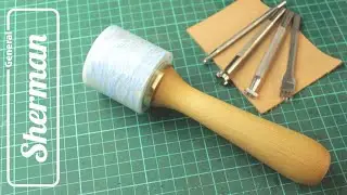 HDPE Damascus Leatherworking Mallet