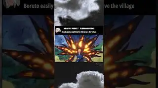 Boruto easily sacrificed his life to save the village 
