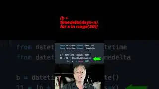 Create a range of Python dates #python #shorts