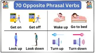 Opposite Phrasal Verbs | 50 plus opposite phrasal verbs in english | Learn English | phrasal verbs