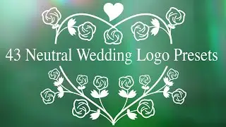 43 4K Neutral Wedding Logo Title Presets | After Effects or .mov Overlays