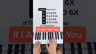 If I Ain’t Got You Piano Tutorial ♥️🙂 #piano #pianolesson #pianotutorial