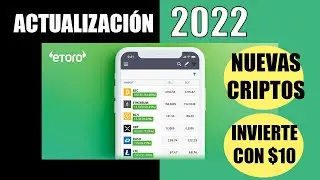 🤑 Compra criptomonedas con 10 USD en etoro | ¿Qué hay de nuevo en la aplicación?