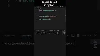Convert speech to text in Python