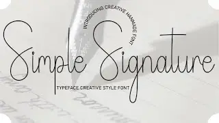 Simple Signature Font | Script Fonts | Free Download Script Font