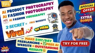 Free AI Product Photography + AI Fashion Photography + AI Fashion Videography | 2 Secret Website