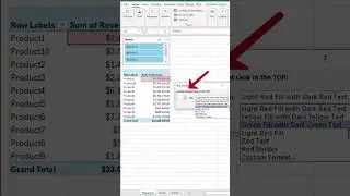 How to add Conditional Formatting in Excel Pivot Table | 60 Seconds Tutorial 