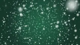 [10 Hours] Snow Falling Video & Audio GREEN B/G [HD] SlowTV