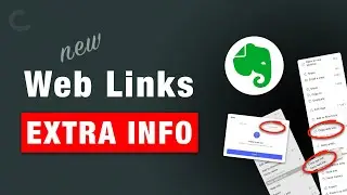 New Web Links on Evernote (EXTRA INFO)