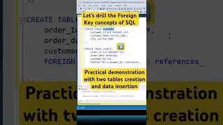 What is Foreign Key in SQL and How does it work with tables 
