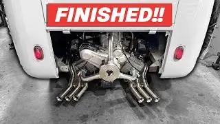 EP. 10 - The craziest AIRPLANE EXHAUST on a Radial Motor Volkswagen - WELD + PURGE: Final Reveal!!