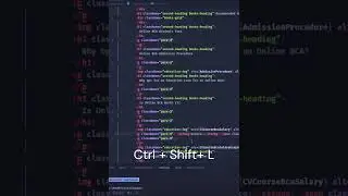 How to change and add Same words at once in vs code shortcuts cursor multiple  #beginners #coding