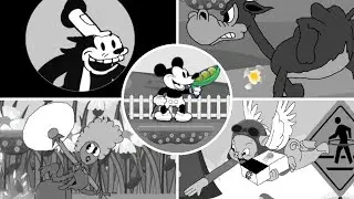 Rubber Hose Rampage |  All World 1 Bosses | Spring Farms