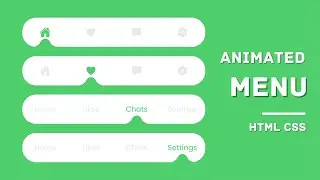 Responsive animated Navigation Menu with bottom indicator using HTML CSS