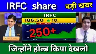 IRFC share latest news today, IRFC share news today, Target, analysis, Buy or sell ?