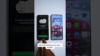 WhatsApp QR code support to transfer chats 