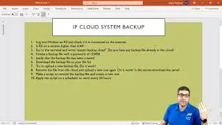 Webinar 09-04-2020: MikroTik IP Cloud System Backup LAB