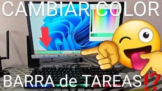 🔵👉🟢 Como CAMBIAR el COLOR de la BARRA de TAREAS en WINDOWS 11 2024 🌈 FÁCIL y RÁPIDO