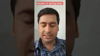 Master in spring boot