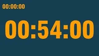 54 minute timer (with end alarm, time elapsed and progress bar)