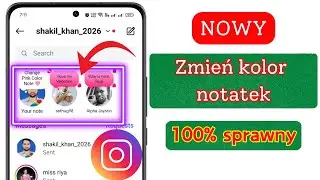 Jak zmienić kolor notatek Instgaram na czerwony różowy 2025 | Zmiana koloru notatek na Instagramie