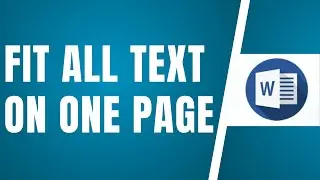 Shrink To Fit In Word | How To Fit All Text On One Page In Word
