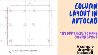 AutoCAD Column Layout Plan