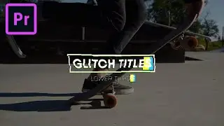 FREE Glitch Titles Template for Adobe Premiere Pro 2020