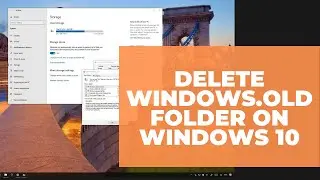 Delete Windows.old folder from Windows 10