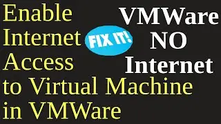 Enable Internet Access to Guest OS in VMWare | No internet connection in Virtual Machine on VMWare