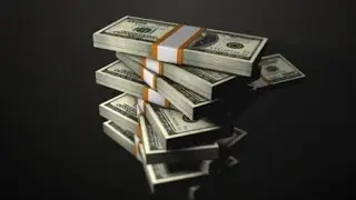 AE Templates l Motion Graphic l Stacked Dollars Falling