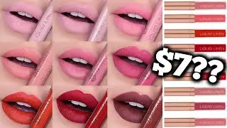 NEW BH COSMETICS $7 LIQUID LINEN LIPSTICKS!! | SWATCHES & REVIEW!!